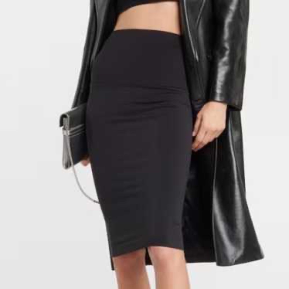 New WOLFORD Black Stretch Viscose Pencil Skirt 4